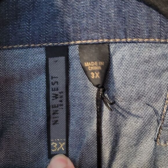 Georgeous Nine West Jean Jacket 3X NWT - Picture 5 of 8